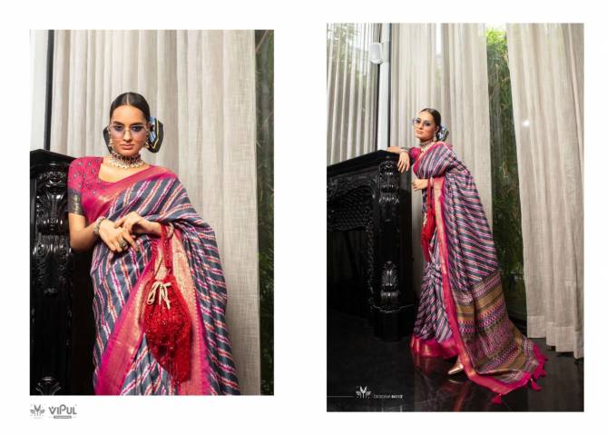 Kashmir Beauty By Vipul Printed Designer Sarees Wholesale market In Surat